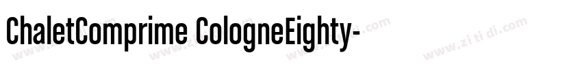 ChaletComprime CologneEighty字体转换